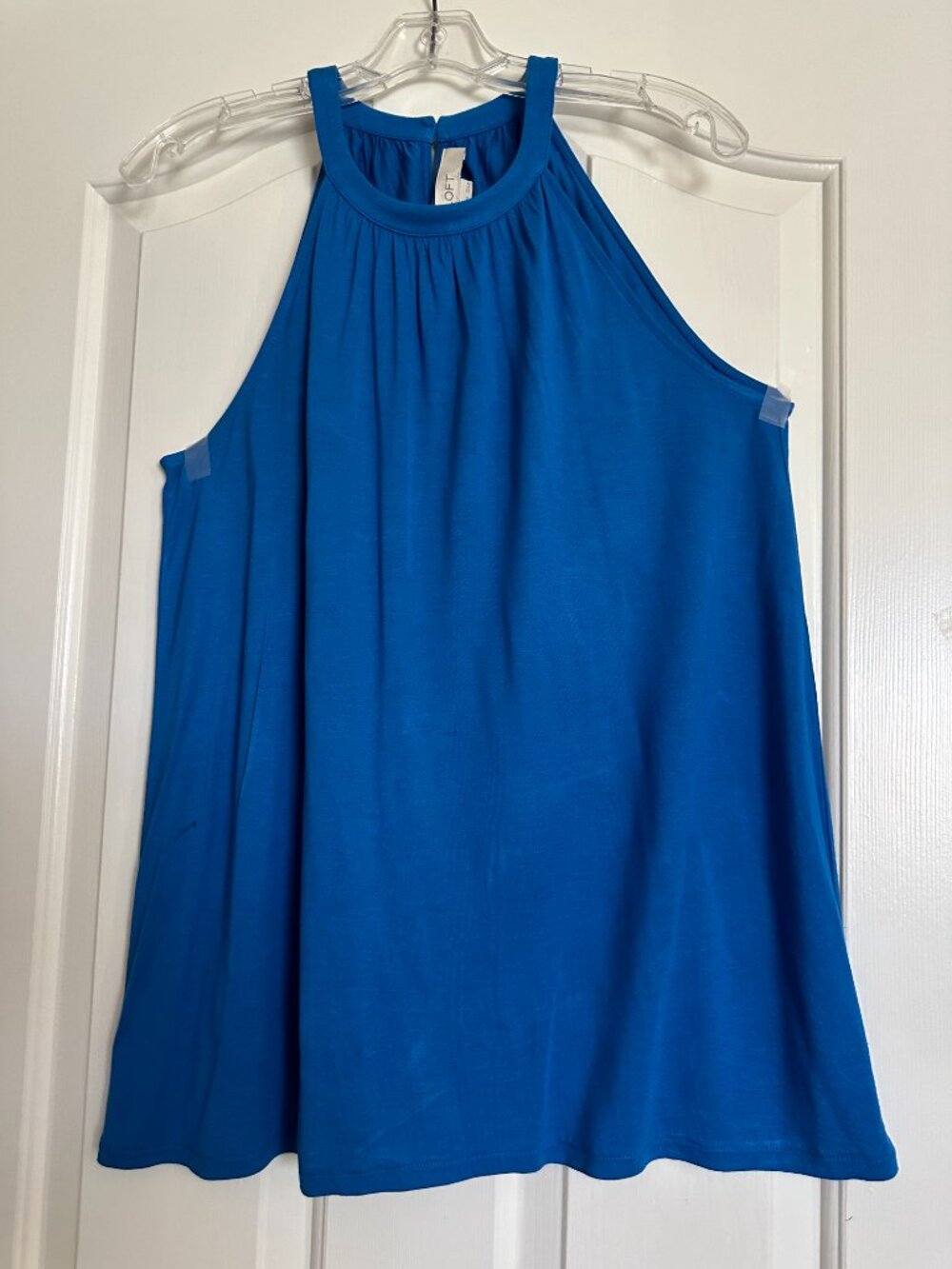 Loft Women Size M Blue Halter Neck Tank Top